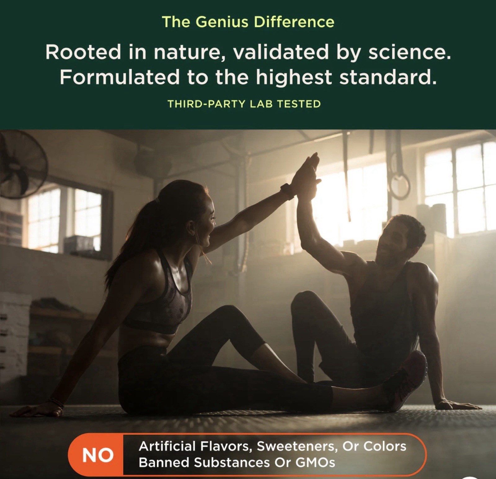 GENIUS CAFFEINE SUSTAINED RELEASE CAFFEINE SUPPLEMENT ~ 100 capsules