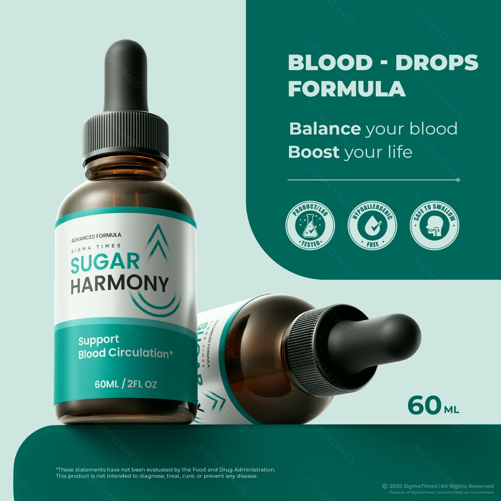 (2 Pack) Sugar Harmony Drops, Advanced Blood Health Support Formula