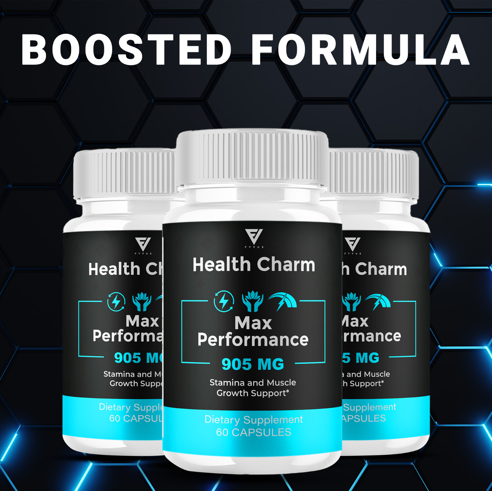 (5 Pack) Health Charm Capsules HealthCharm Maximum Strength Pills (300 Capsules)
