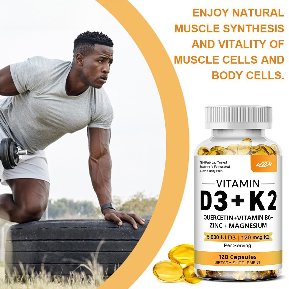 Multivitamin D3+K2 Supplement Strengthen Bone Teeth Muscle&Support Immune