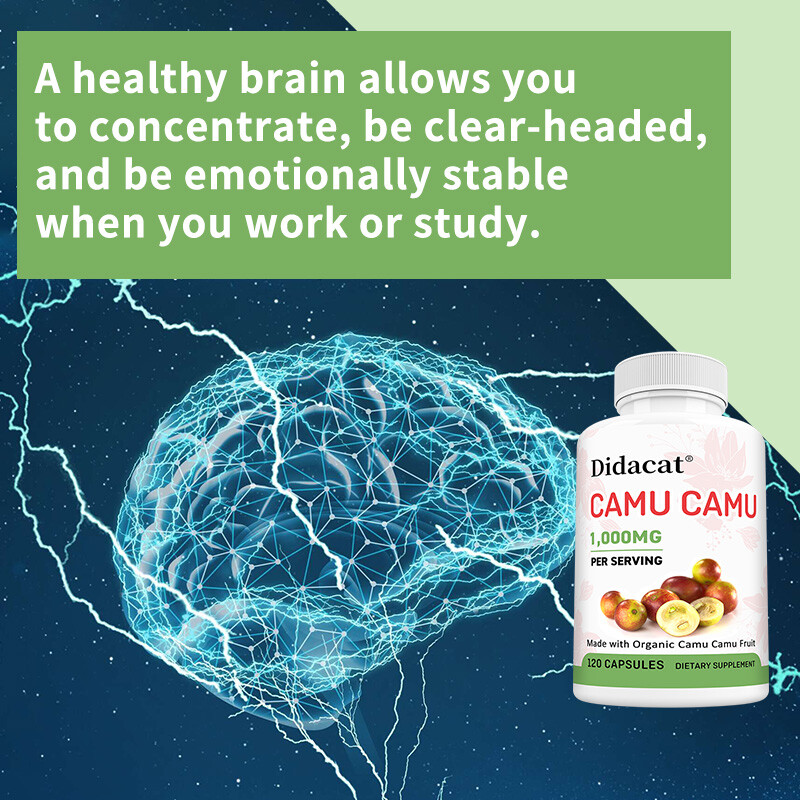 Camu Camu 1000mg Natural Fruit Superfood High Vitamin C Immune Booster