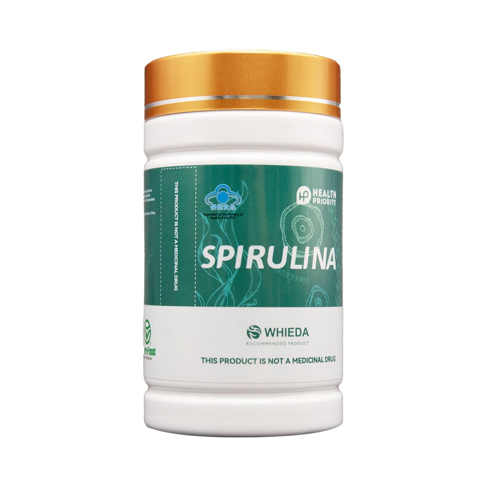 Foherb Spirulina 200 Tablets Natural Algae Superfood Plant Protein Supplement