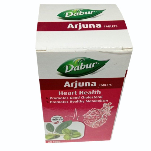 DABUR Arjuna Tablets – 60 Tabs | Promotes Heart Health | Manages Cholesterol