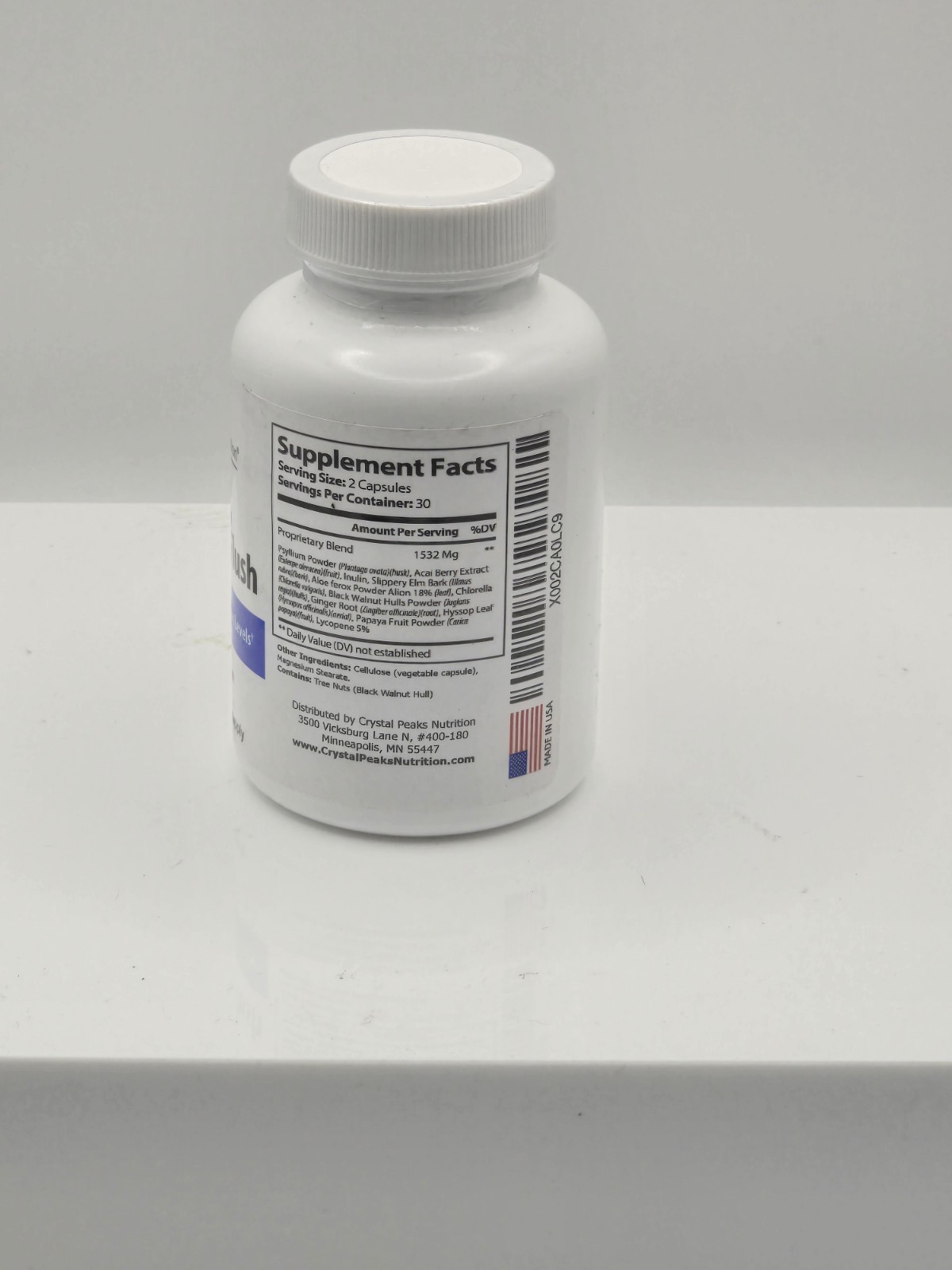 Crystal Peaks Nutrition Cholesterol Flush – 1532 mg – 60 capsules – Exp 10/28