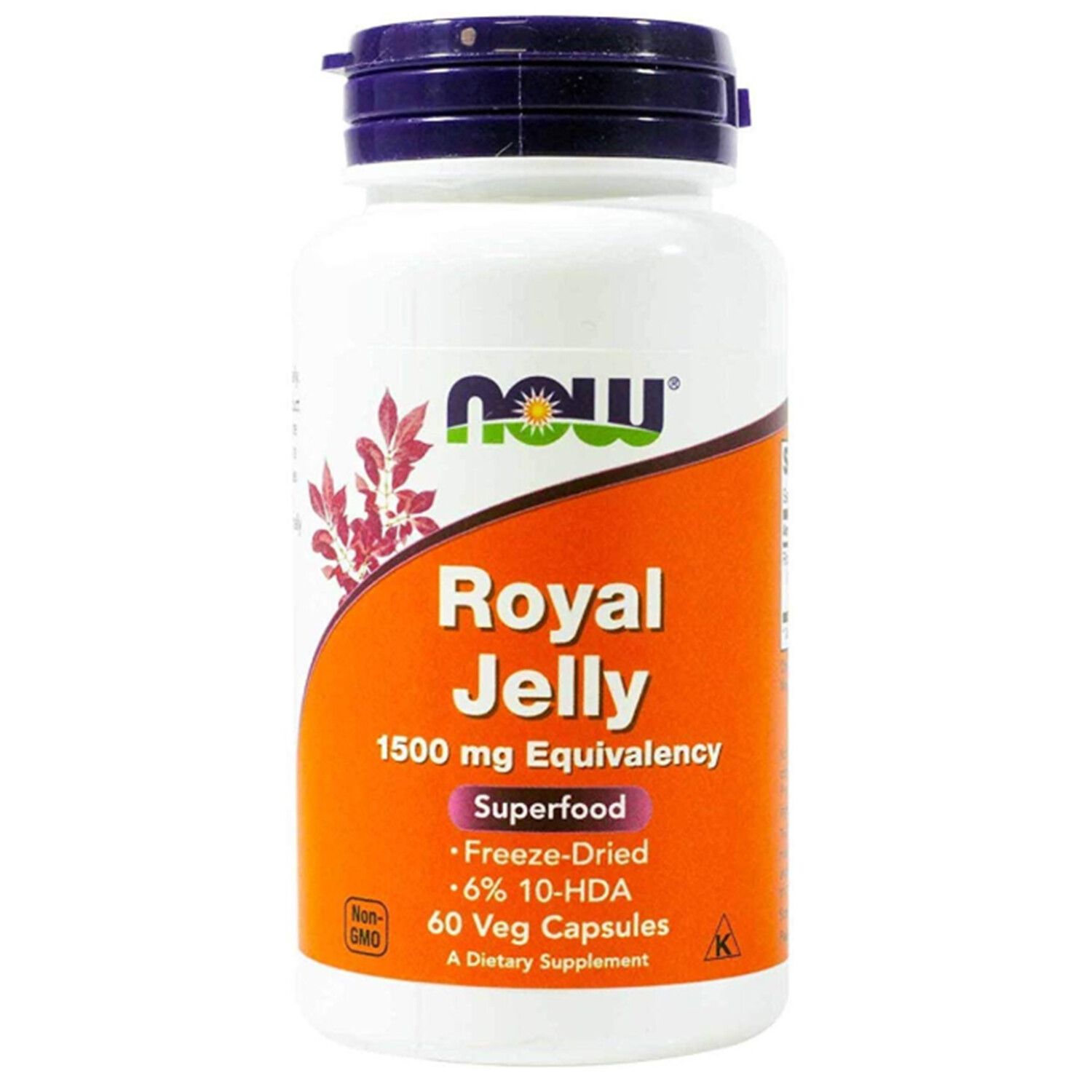 Now Royal Jelly 1500mg, 60 Vegetarian Capsules