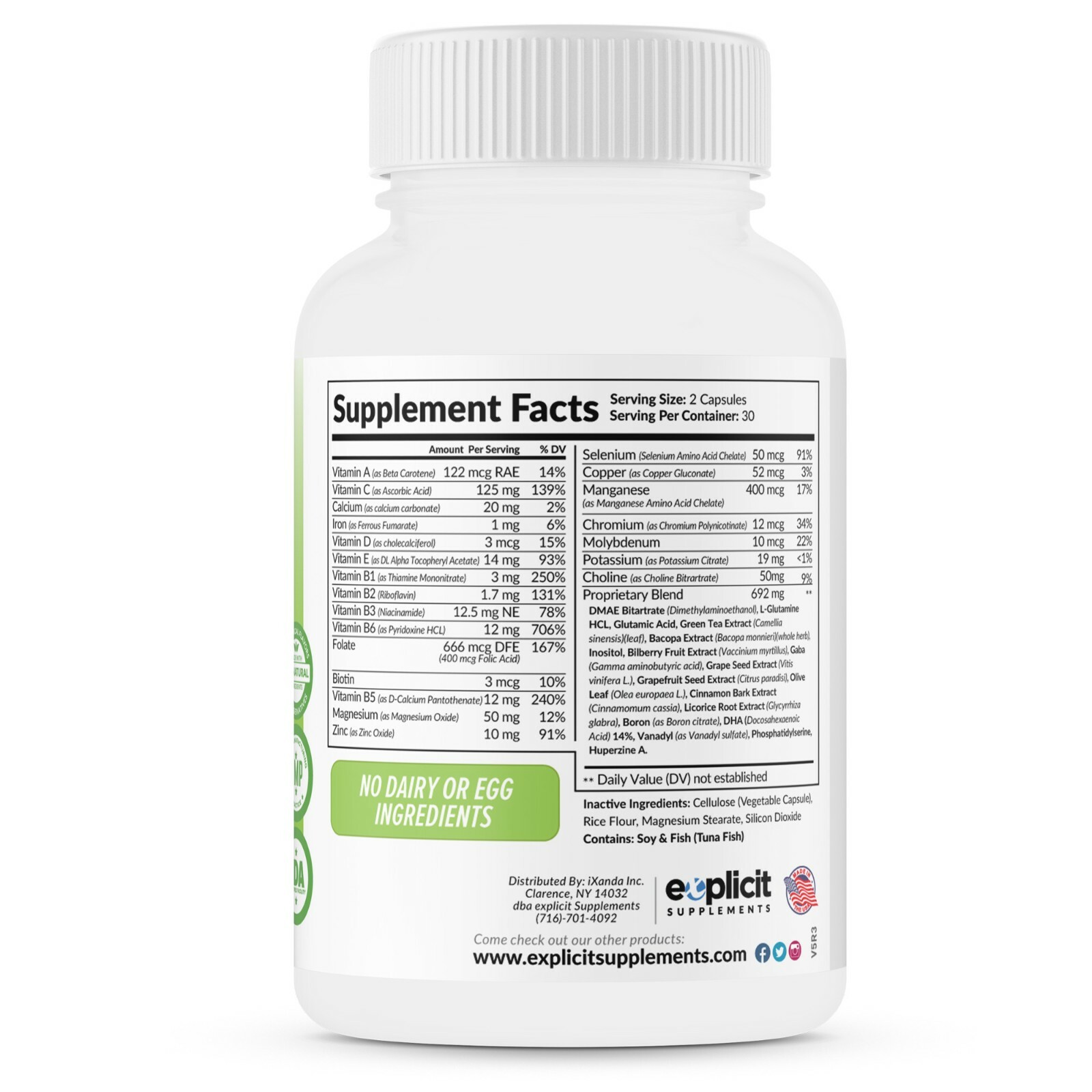 CompleteBrain – Powerful Nootropic and Brain Supplement – 30 Servings