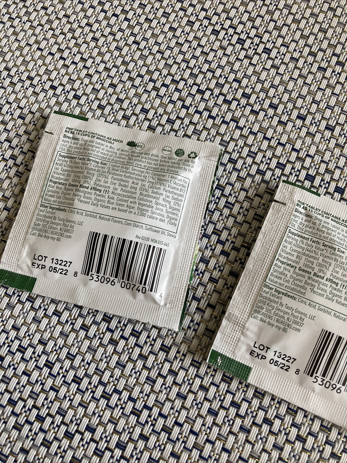 X2 8G Greens Dietary Supplements 2 Tablets Total New & Fresh