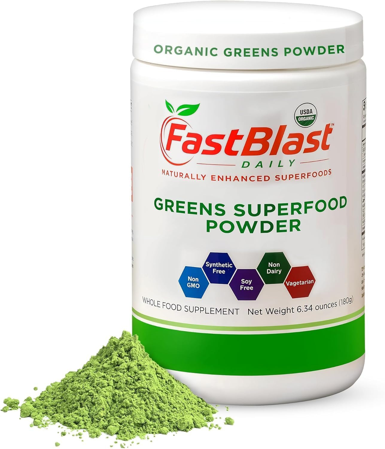 Organic Super Greens Powder with over 30 Superfoods, Daily Greens Supplements wi