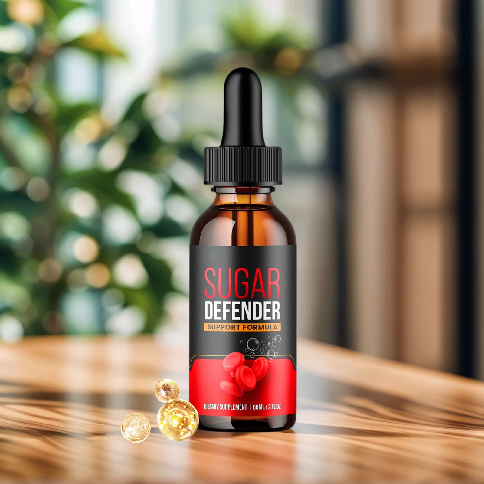 `Sugar Defender, Sugar Defender Healthy Blood Sugar Support Supplement 60ml