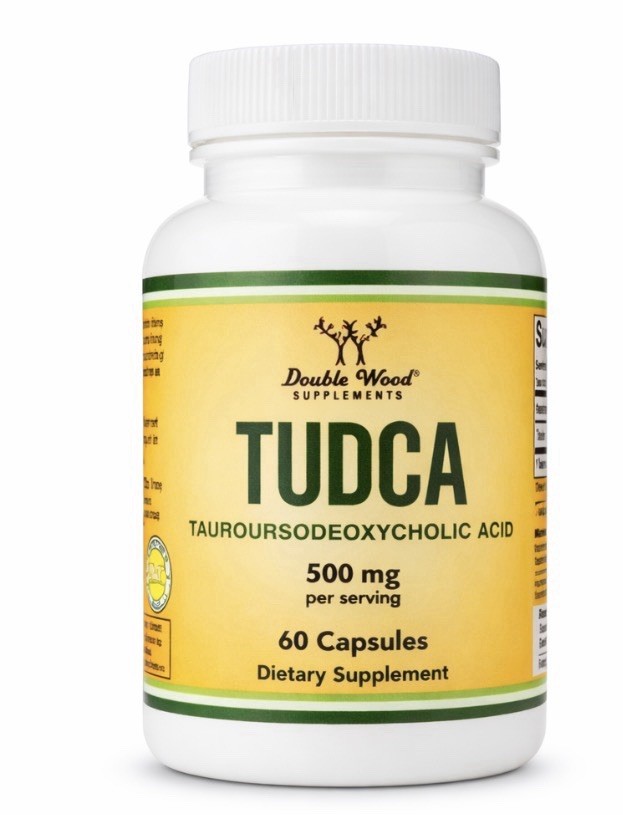 Double Wood Supplements TUDCA Tauroursodeoxycholic Acid 500mg 60 Capsules