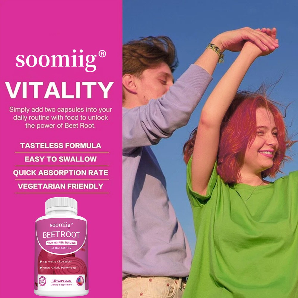 Beet Root Supplements Healthy Circulation Supports Vitality 30-120 Capsules