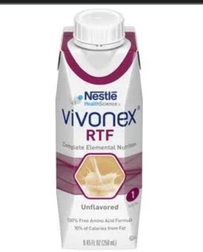 24 Cartons Nestle Vivonex RTF Complete Elemental Nutrition Unflavored EX 2/27