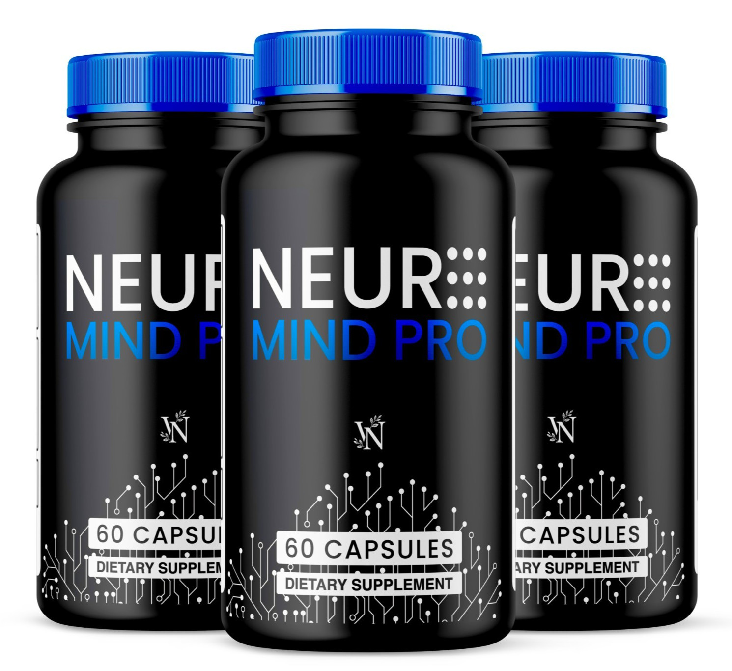 (3 Pack) Neuro Mind Pro Nootropic Natural Brain Formula Supplement 180 Capsules