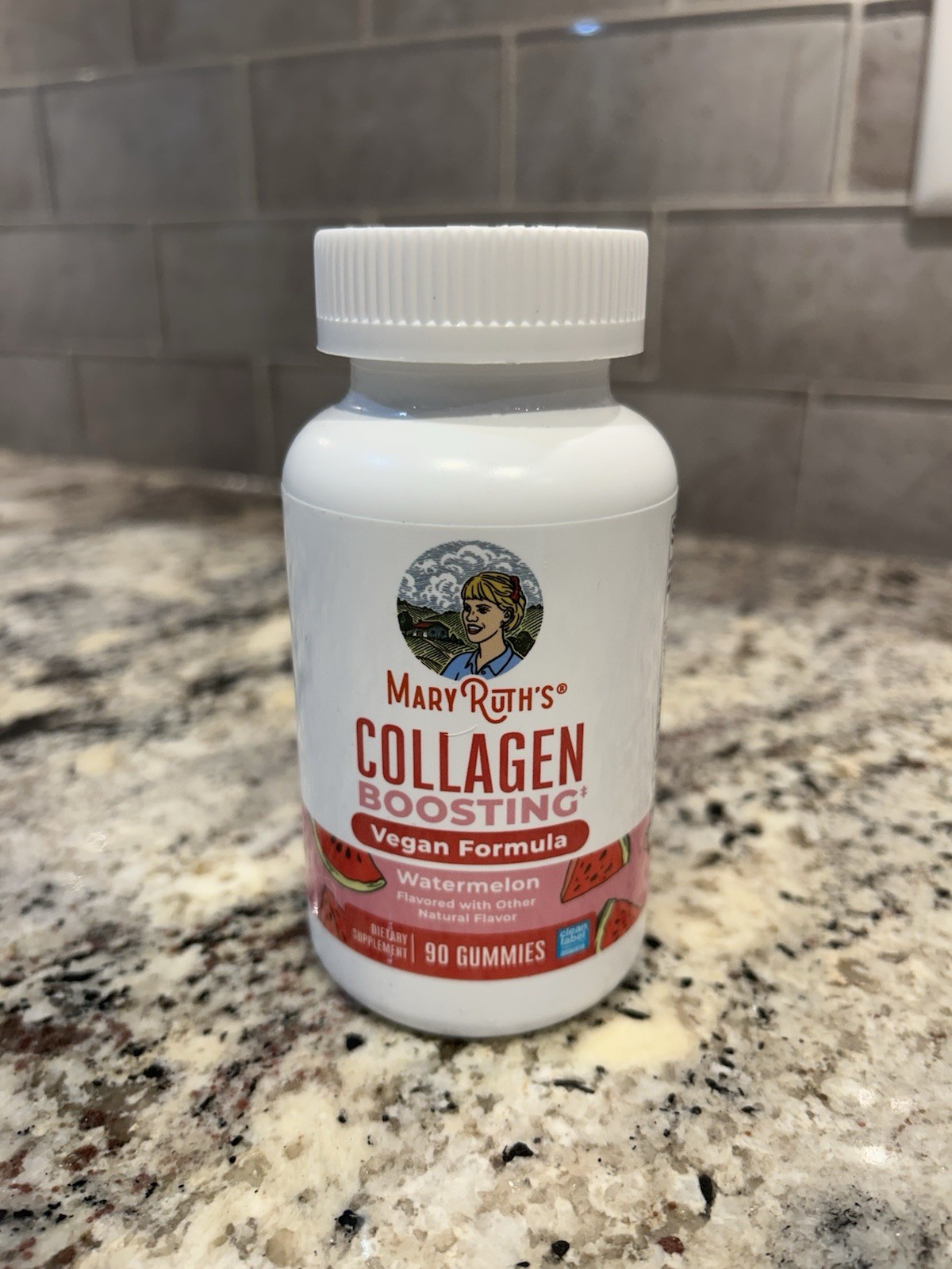 MaryRuth’s Collagen Boosting Vegan Formula Watermelon Gummies 90 Ct