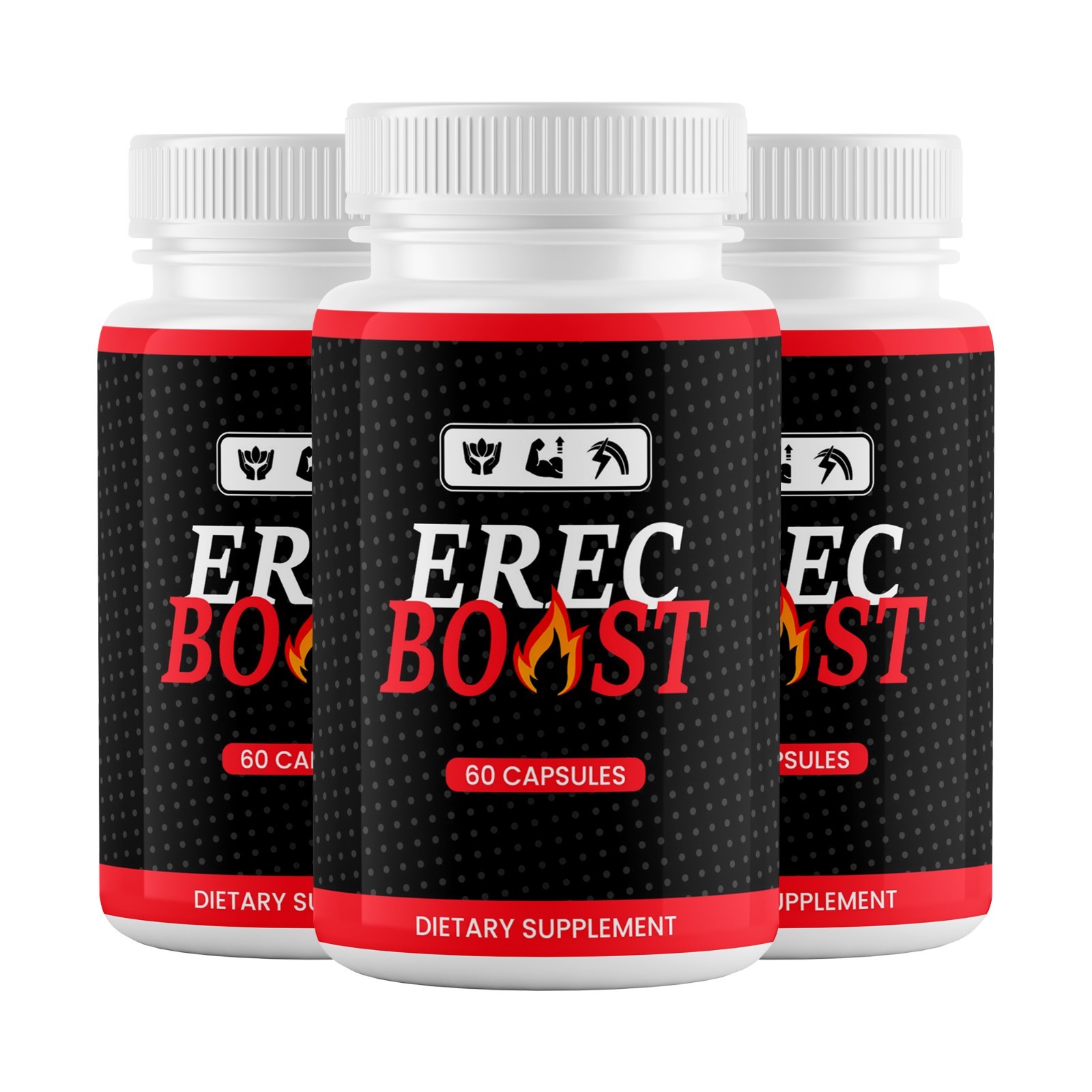 (3 Pack) Erec Boost Pills, Maximize Energy, Vitality & Stamina 180 Capsules