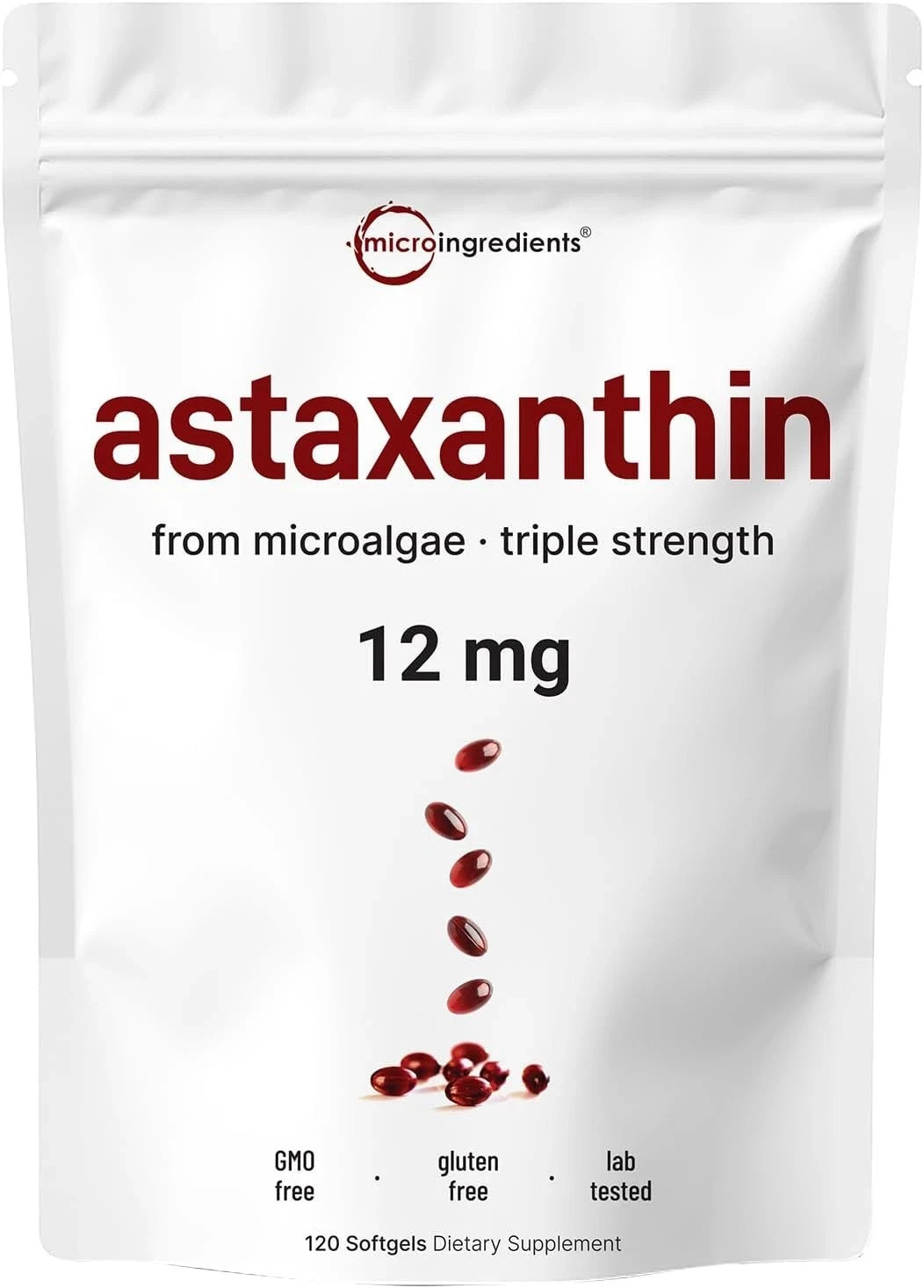 12mg Softgels 120 | – Supports Eye & Joint Astaxanthin 1-3PCS Health
