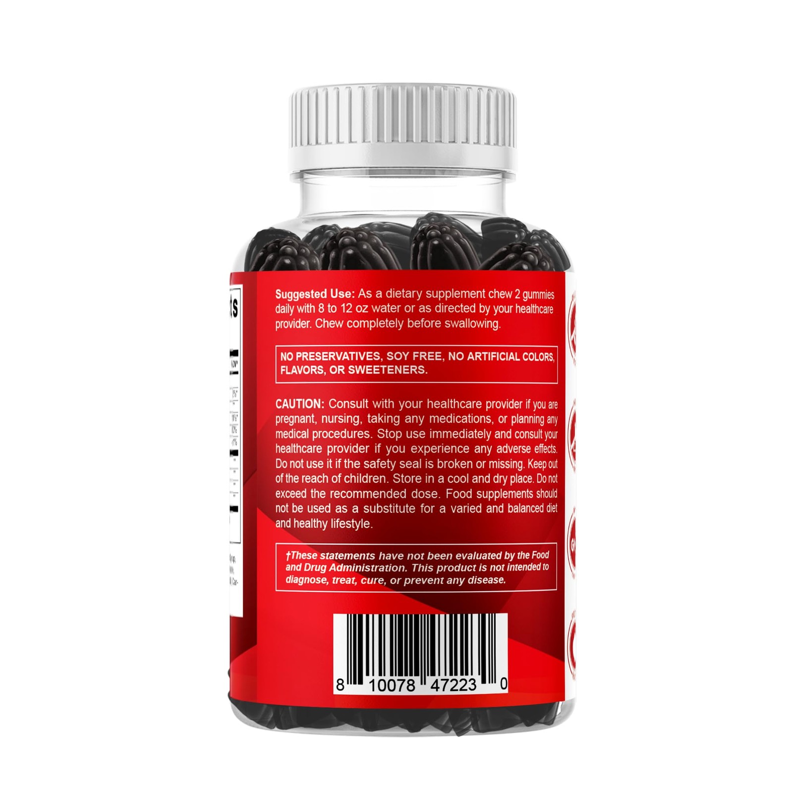 Vitamatic Glucosamine Chondroitin Gummies with MSM & 120 Count (Pack of 1)