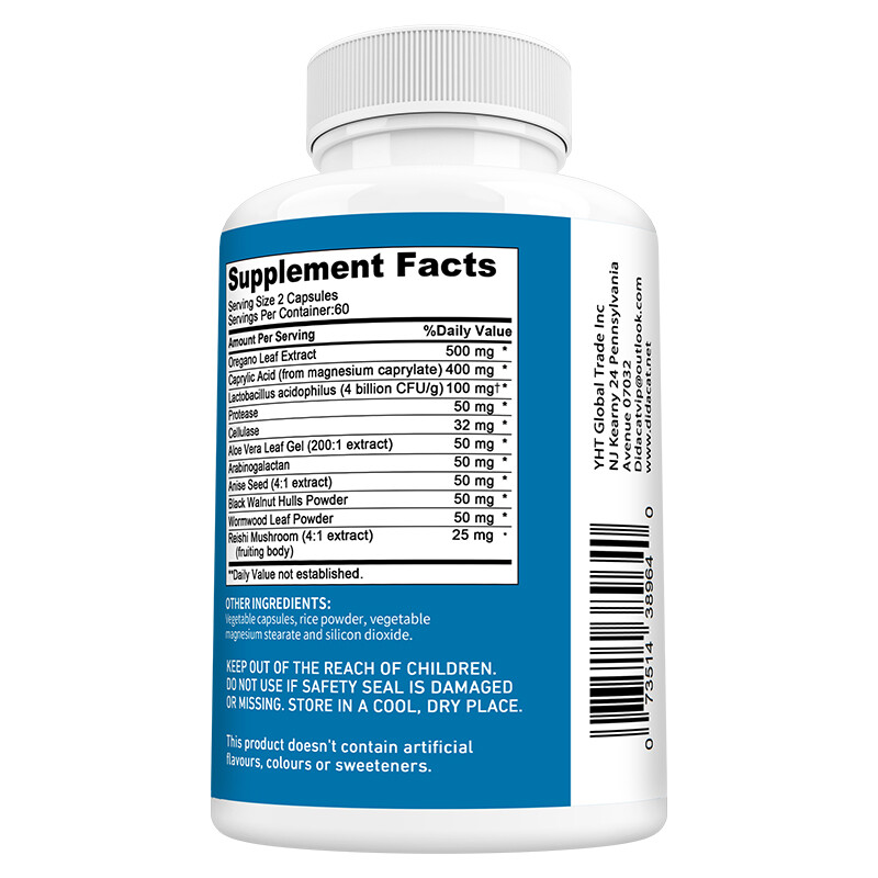 Candida Cleanse Capsules – Improve intestinal flora, detoxify and cleanse