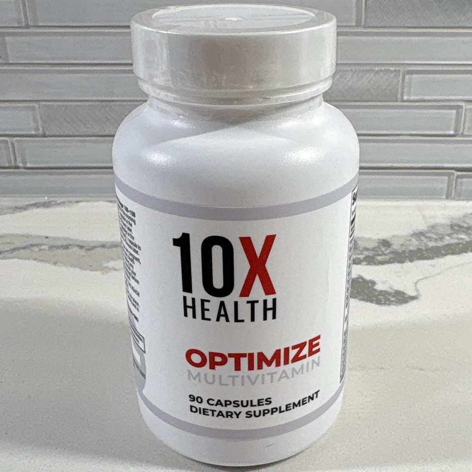 *NEW* 10X Health Optimize Multivitamin Capsules 90 Ct w/ Vitamins A C D E & Zinc