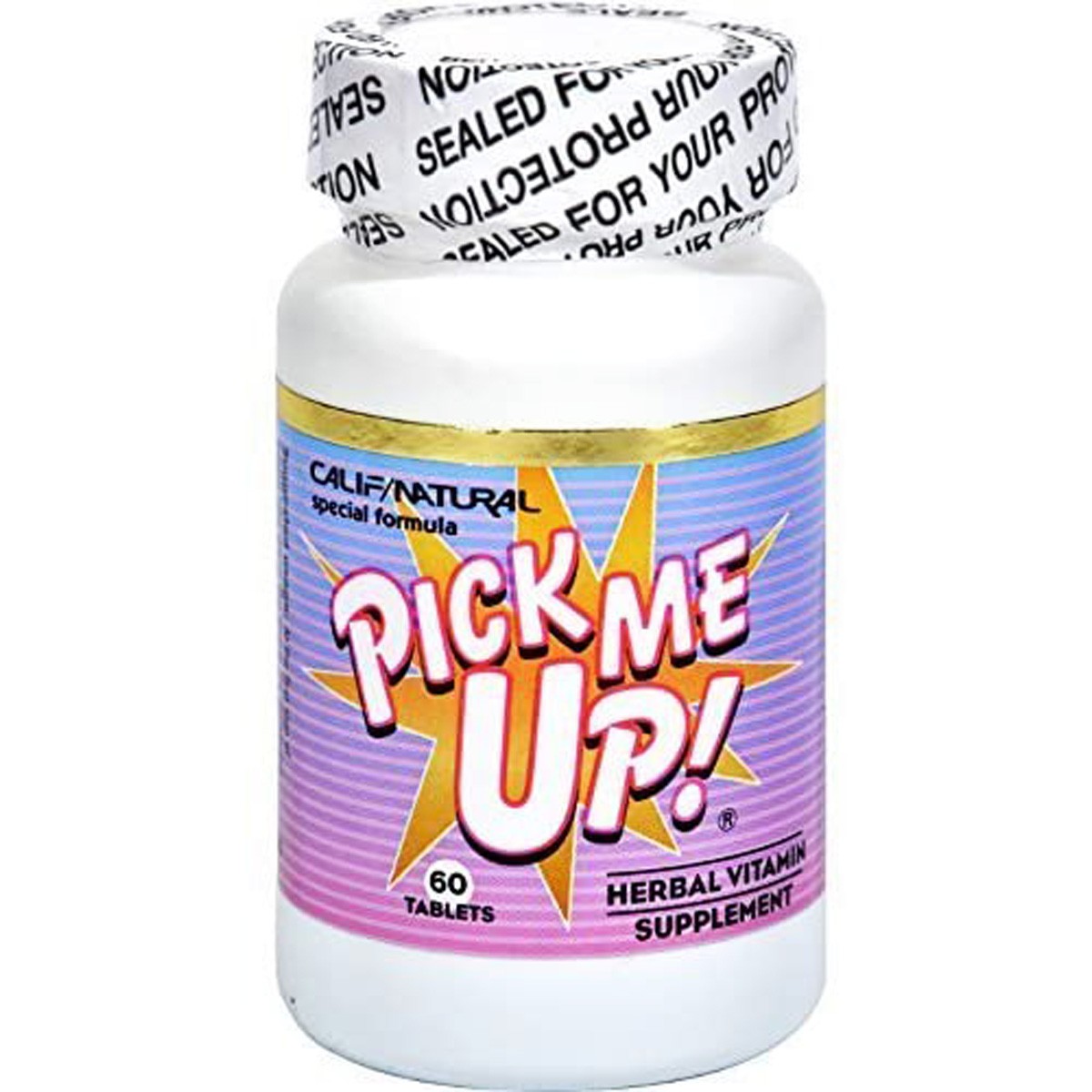 Pick Me Up Herbal Vitamin Supplement By California Natural 60 Tablets 1 Pack