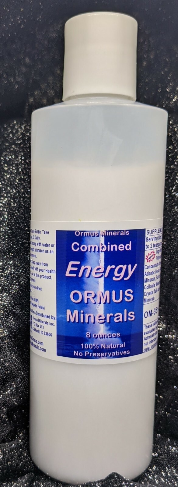 Combined Energy Ormus Mental Health Clarity Vision Immunity Aches Pains 128oz