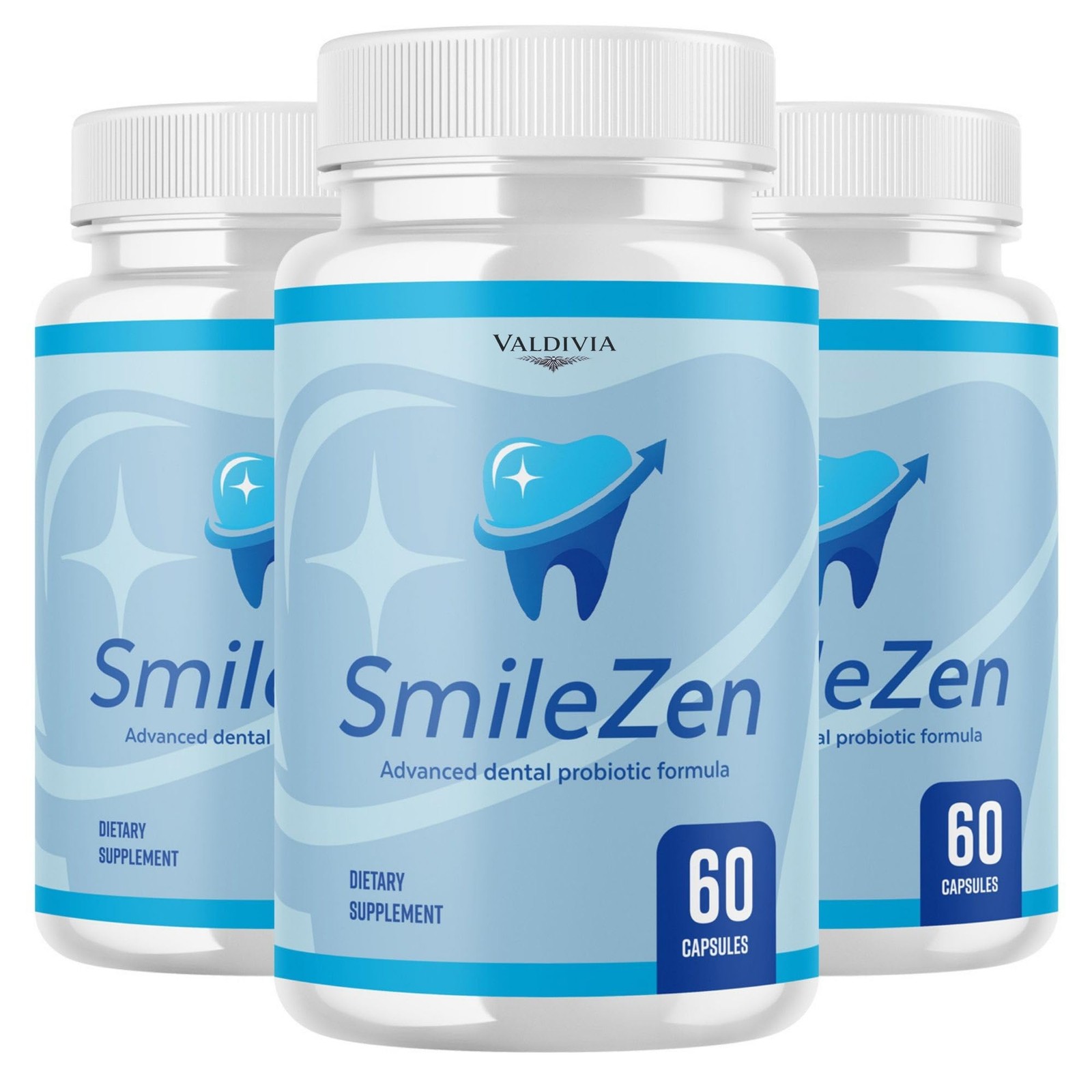 SmileZen Oral Health Probiotic Supplement Capsules Gums Teeth 3 Pack 180Ct