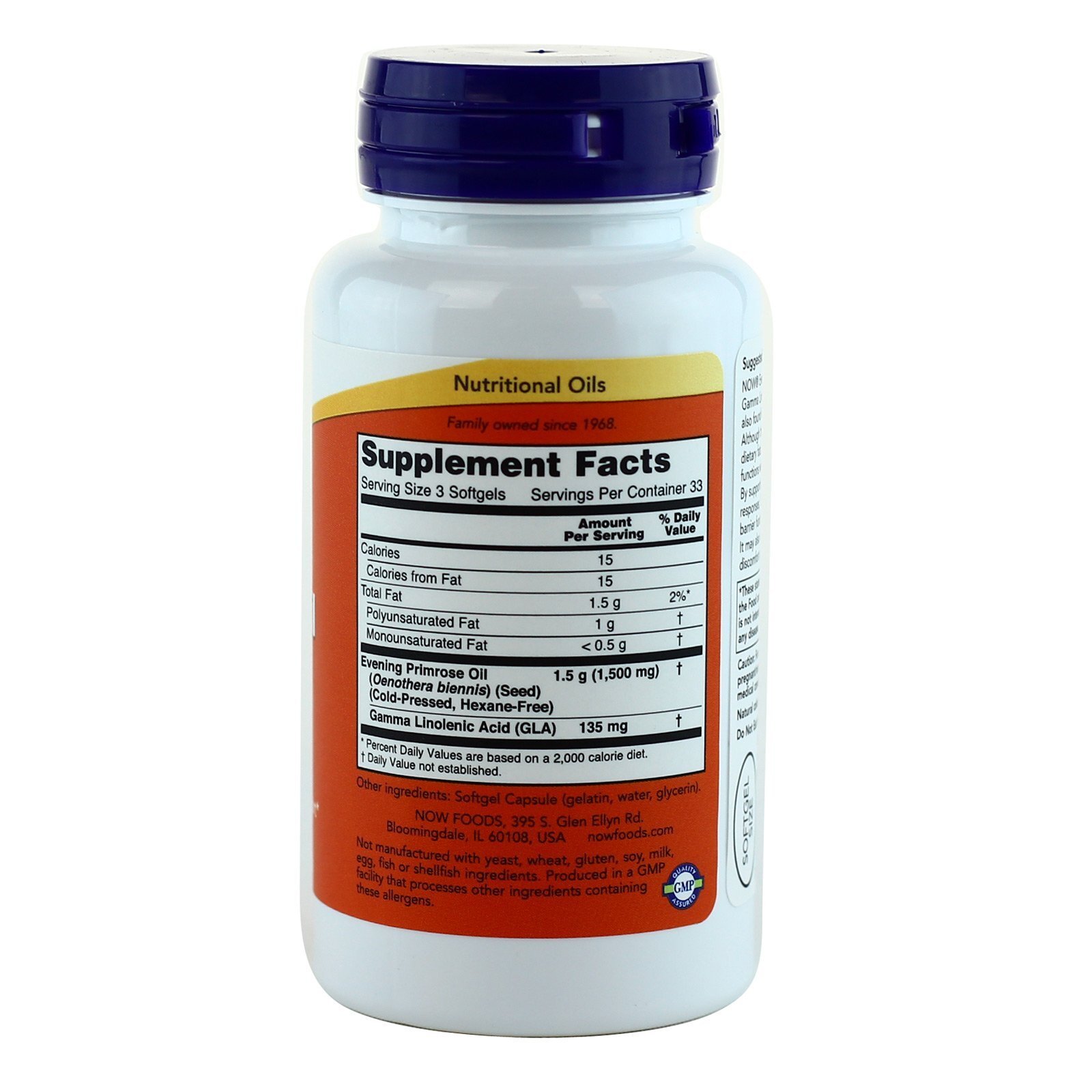 NOW FOODS Evening Primrose Oil 500 mg 100 Softgels