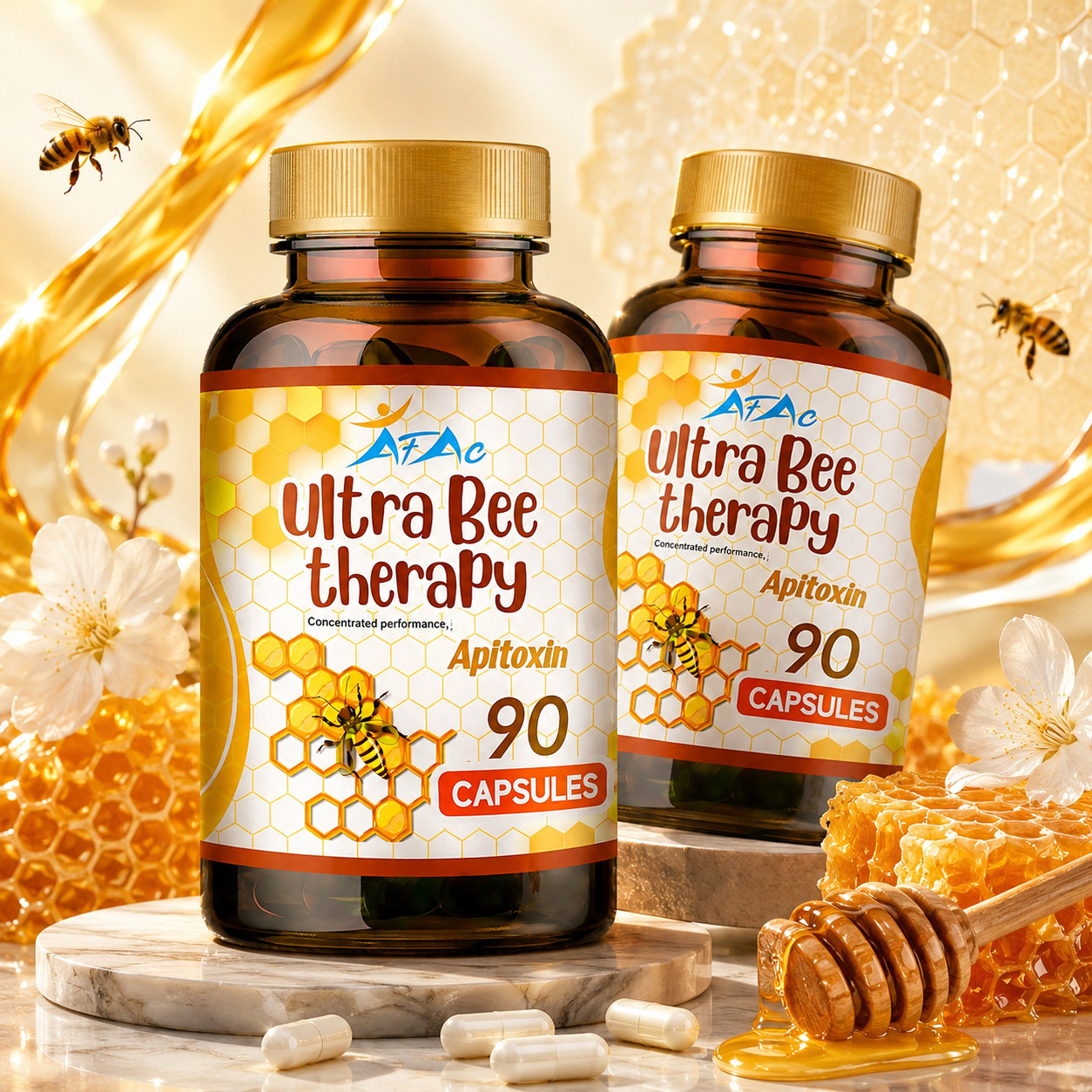 2 Bio Bee Therapy Venom Extract anti-inflammatory Miracle Arthritis support 180