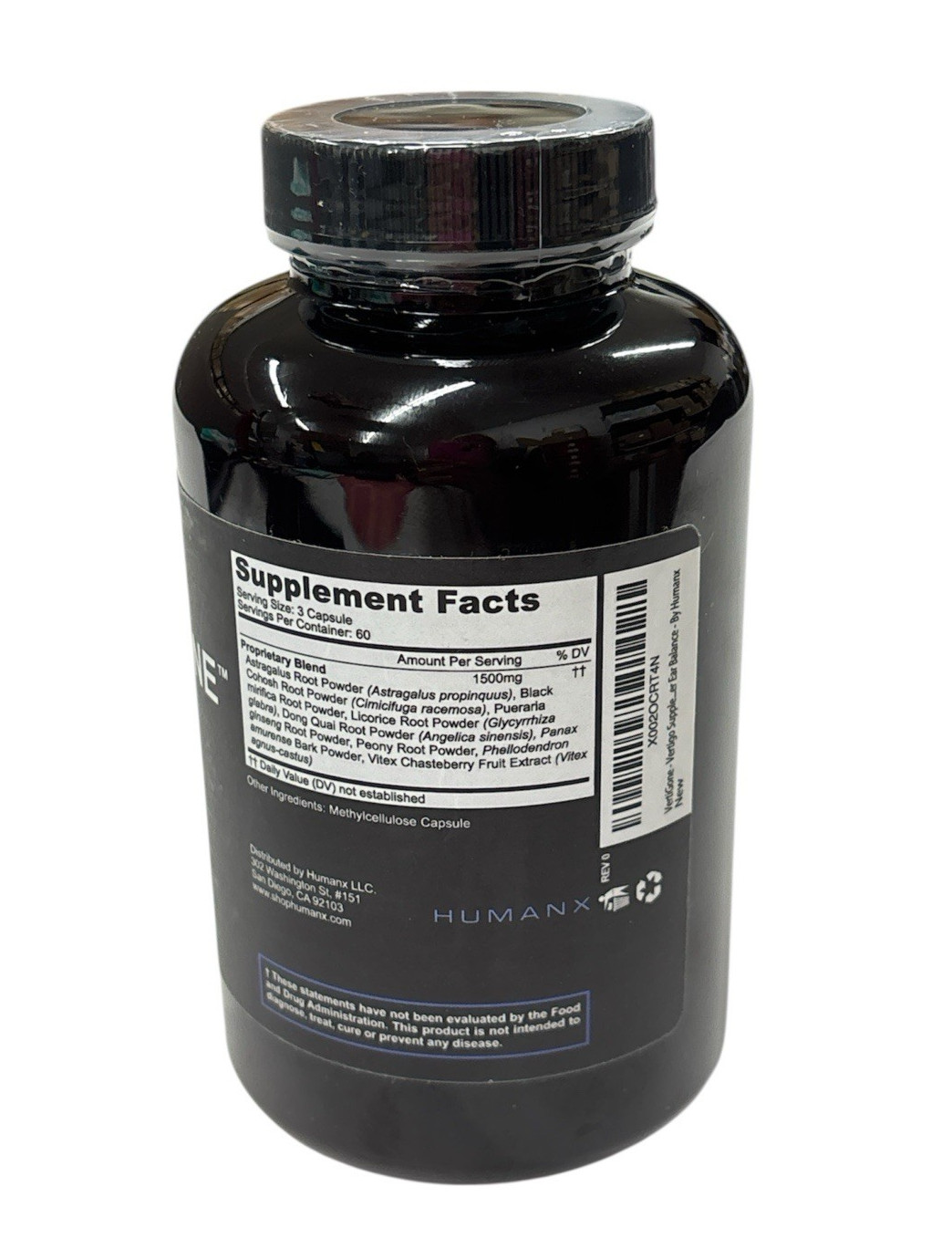 Humanx Vertigone 1,500 mg per Dose 180 Capsules (500 mg per Capsule) EXP 8/27