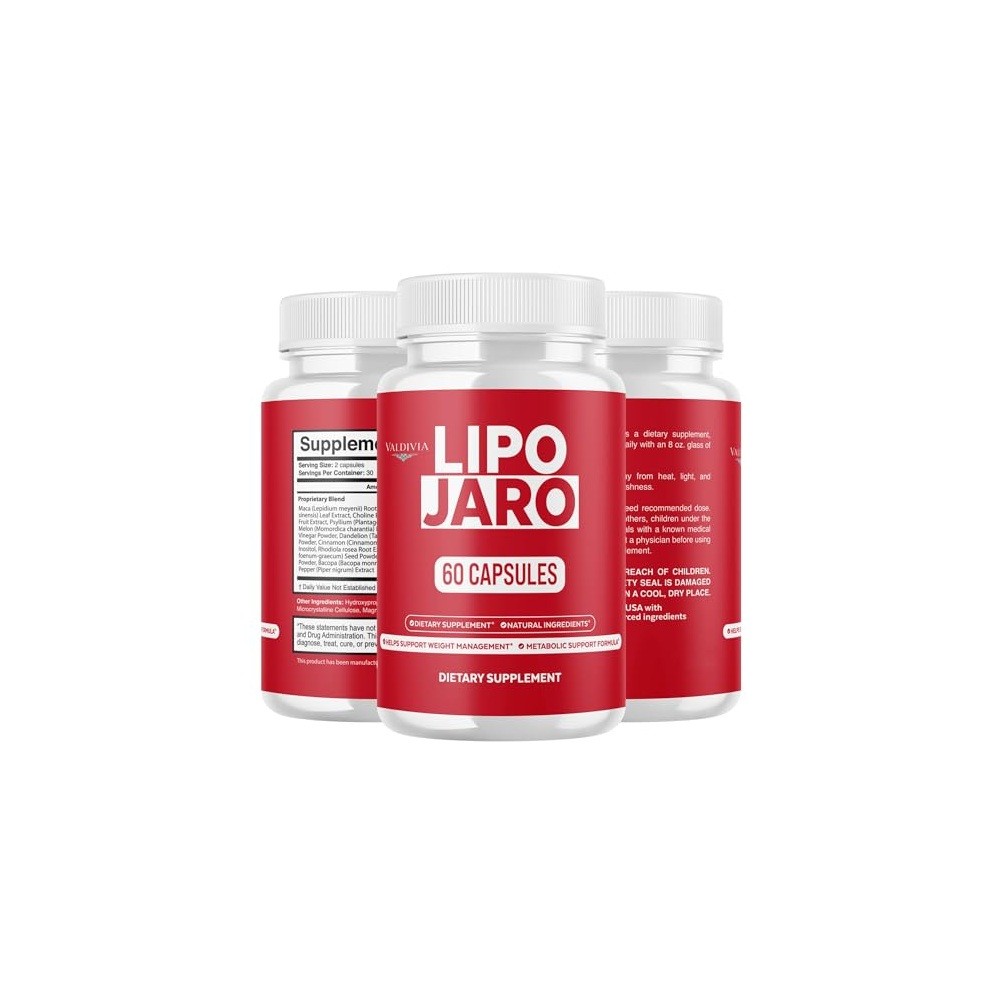 Valdivia Lipojaro 180 Capsules 3 Pack Dietary Supplement Made in USA