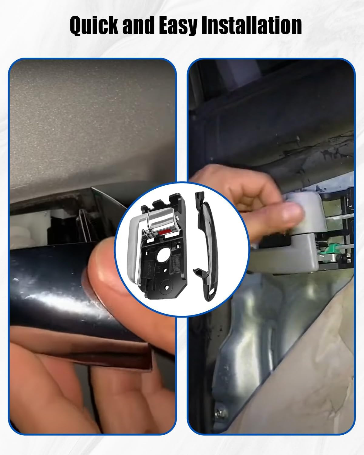 4Pcs Interior and Exterior outside Outer Door Handles Fit for Kia Spectra Spectr
