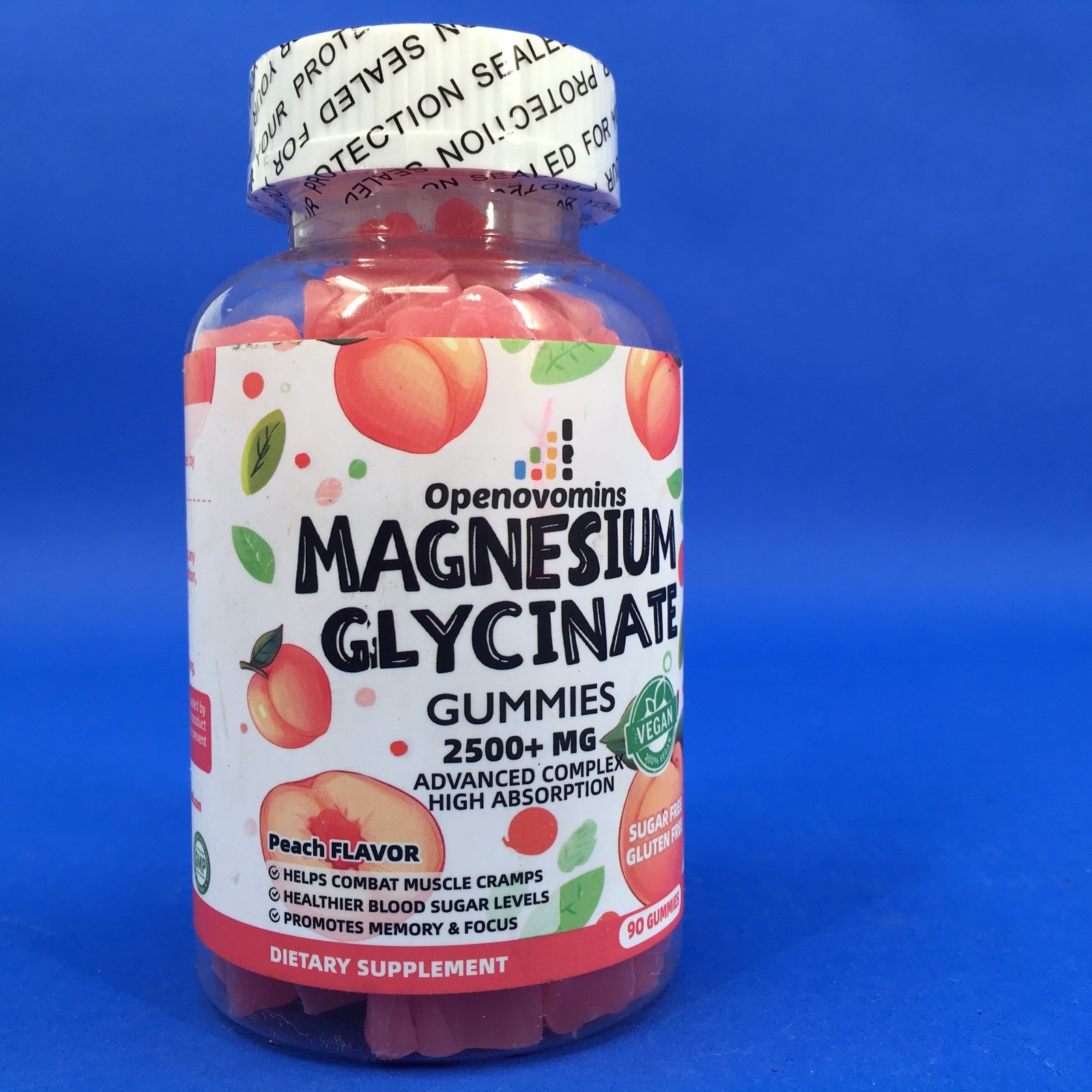 Openovomins Magnesium Glycinate 2500+ MG 90 Gummies