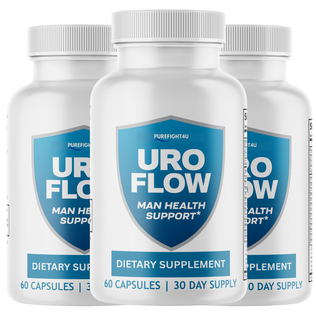 Uro Flow Supports Healthy Prostate Function Supplement – 3 Bottles