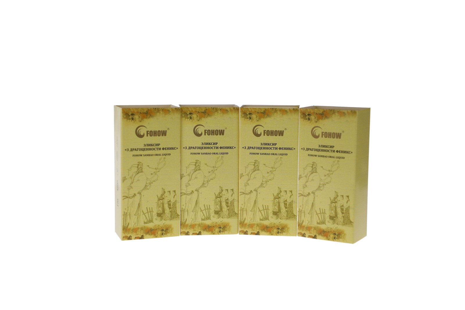 Fohow Sanbao Cordyceps Sinensis Oral Liquid 4x30ml Reishi Shiitake Supplement