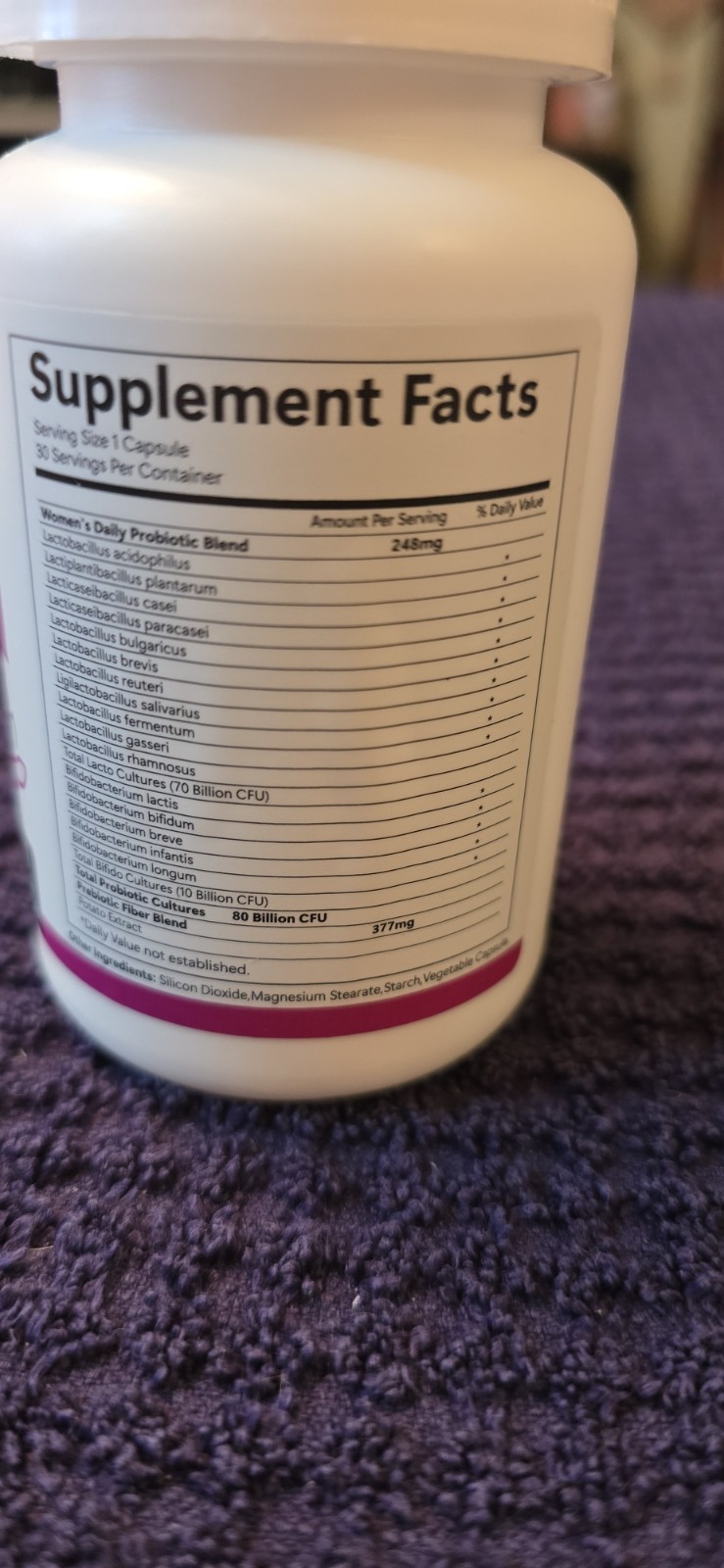 Teelne 80 Billion CFUs Probiotic Supplement Vegetarian Capsules 30 Exp 01/2027