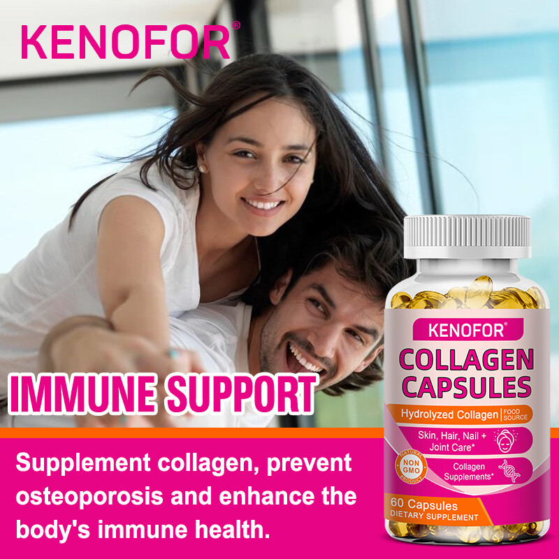 Hydrolyzed Collagen & Vitamin C 120pcs – Healthy Immune, Hair, Skin, and Nails