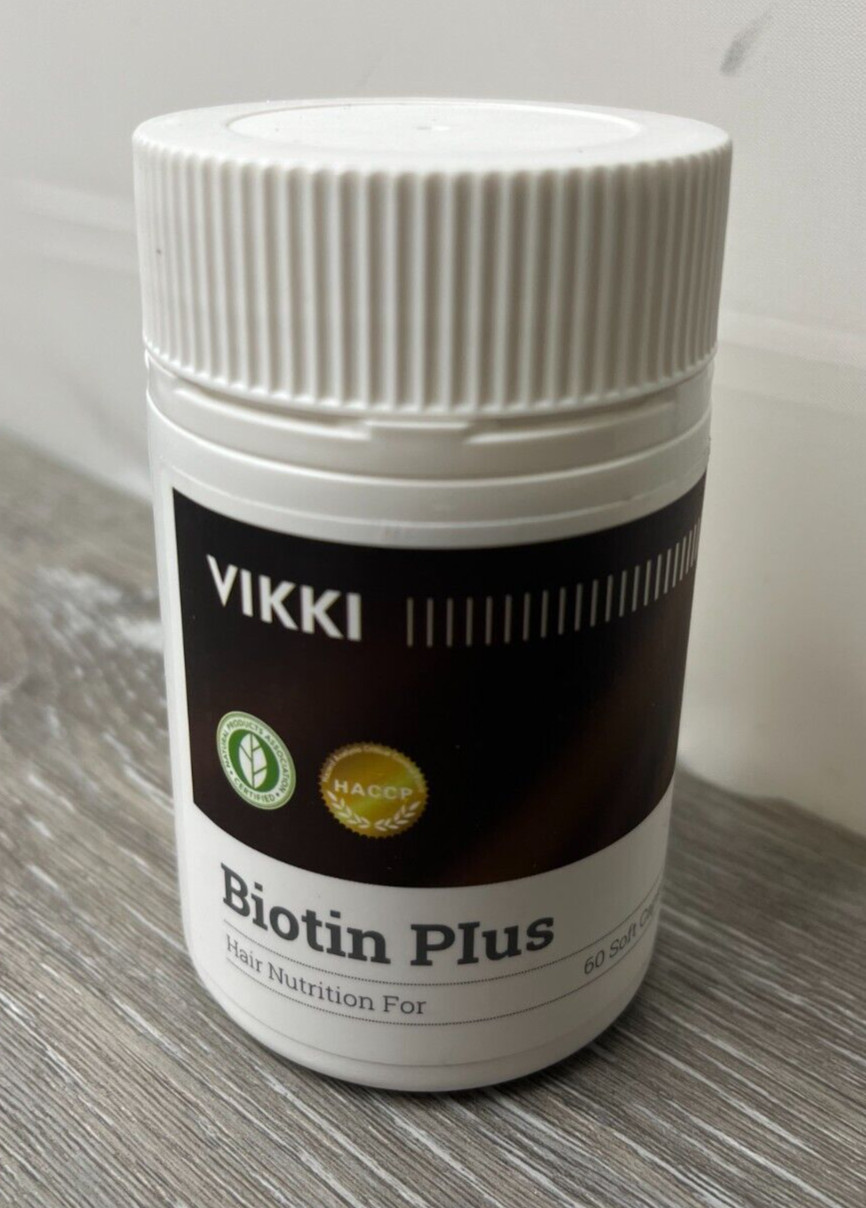 VIKKI Biotin Plus Hair Nutrition Hair Growth 60 Capsules Exp 1/27 d24