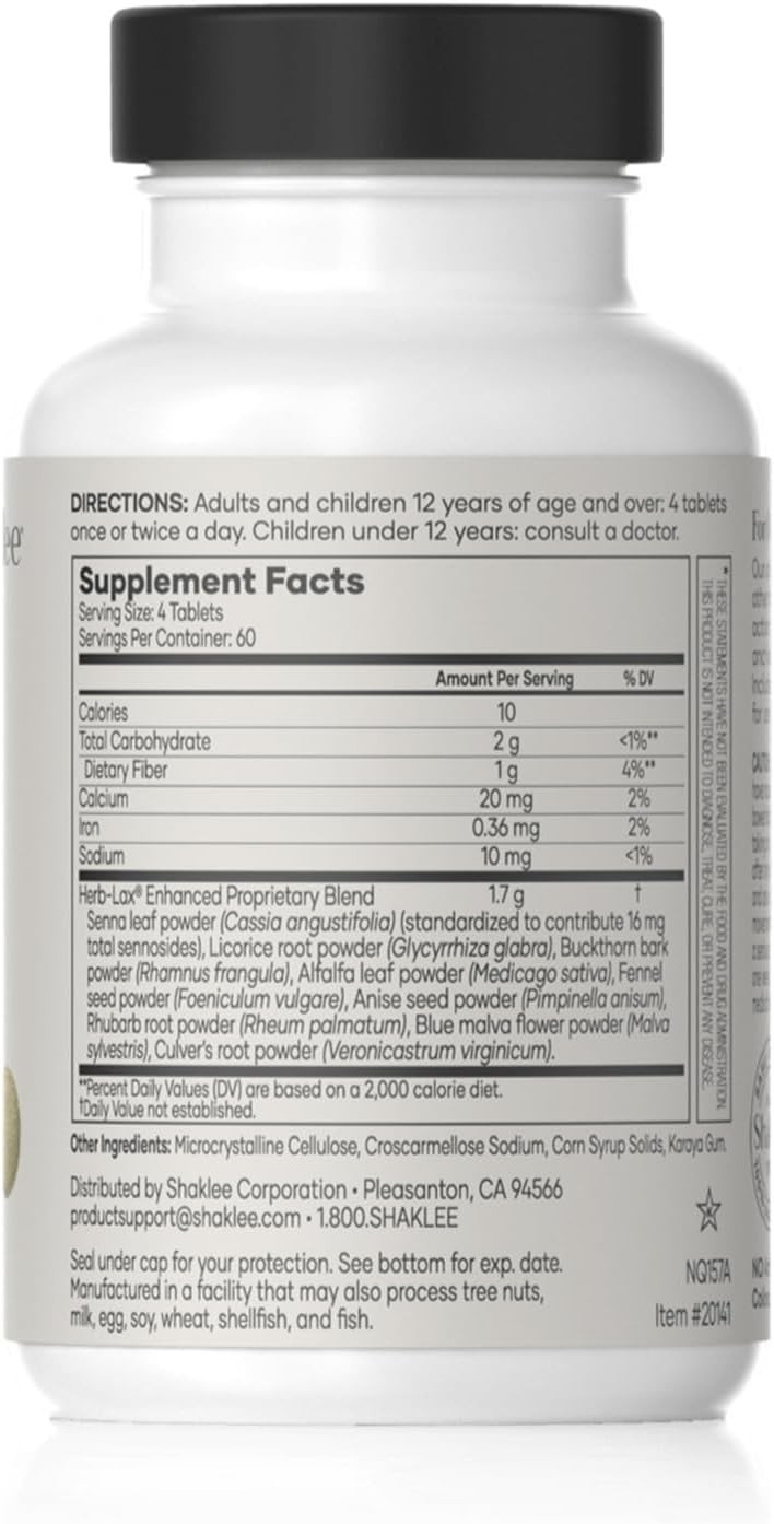 – Herb-Lax® Gentle Laxative – Herbal Blend with Senna Leaf for Digestive Health