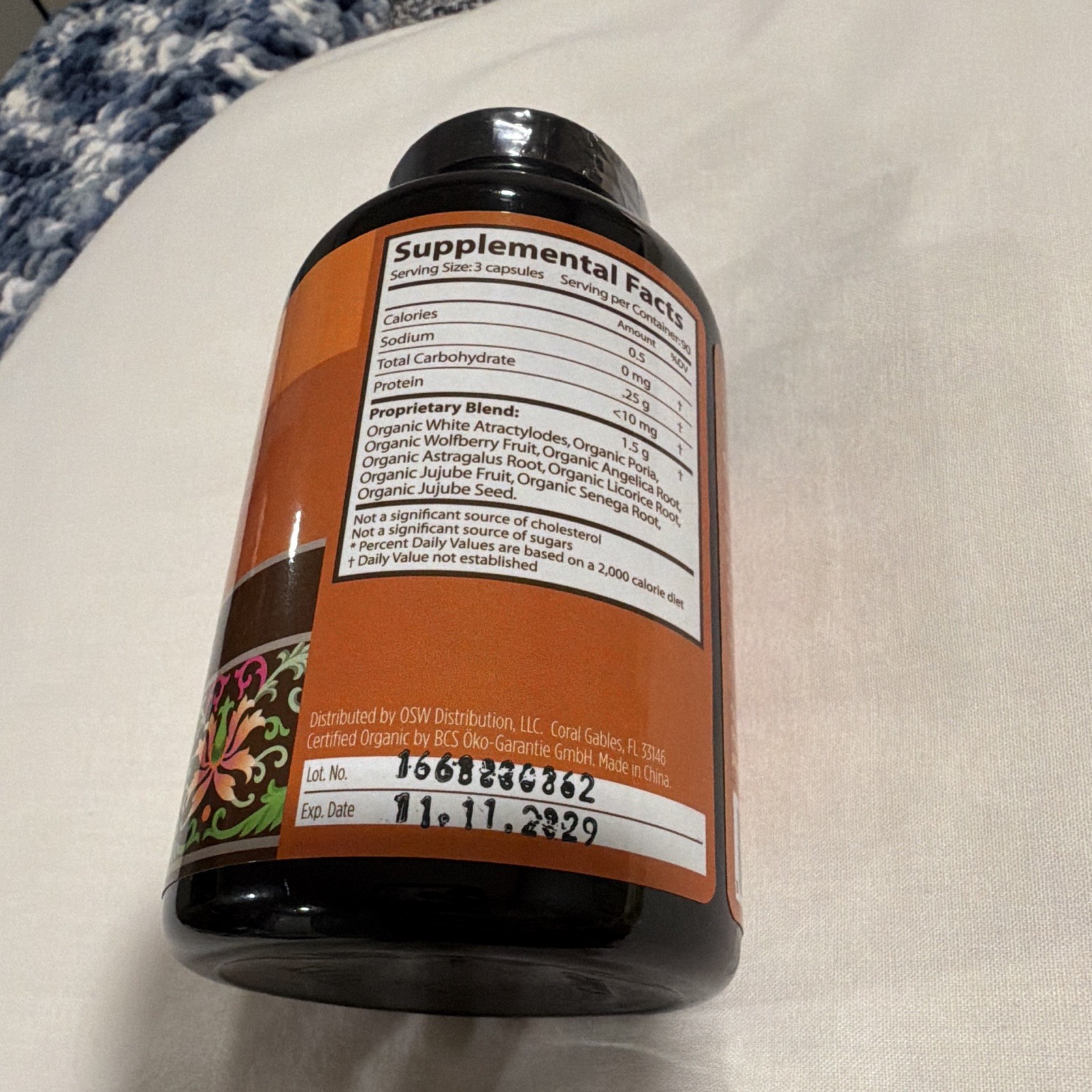 JOU Sweet Dreams USDA Organic Herbal Supplement Capsules Sleep Aid 270 Count
