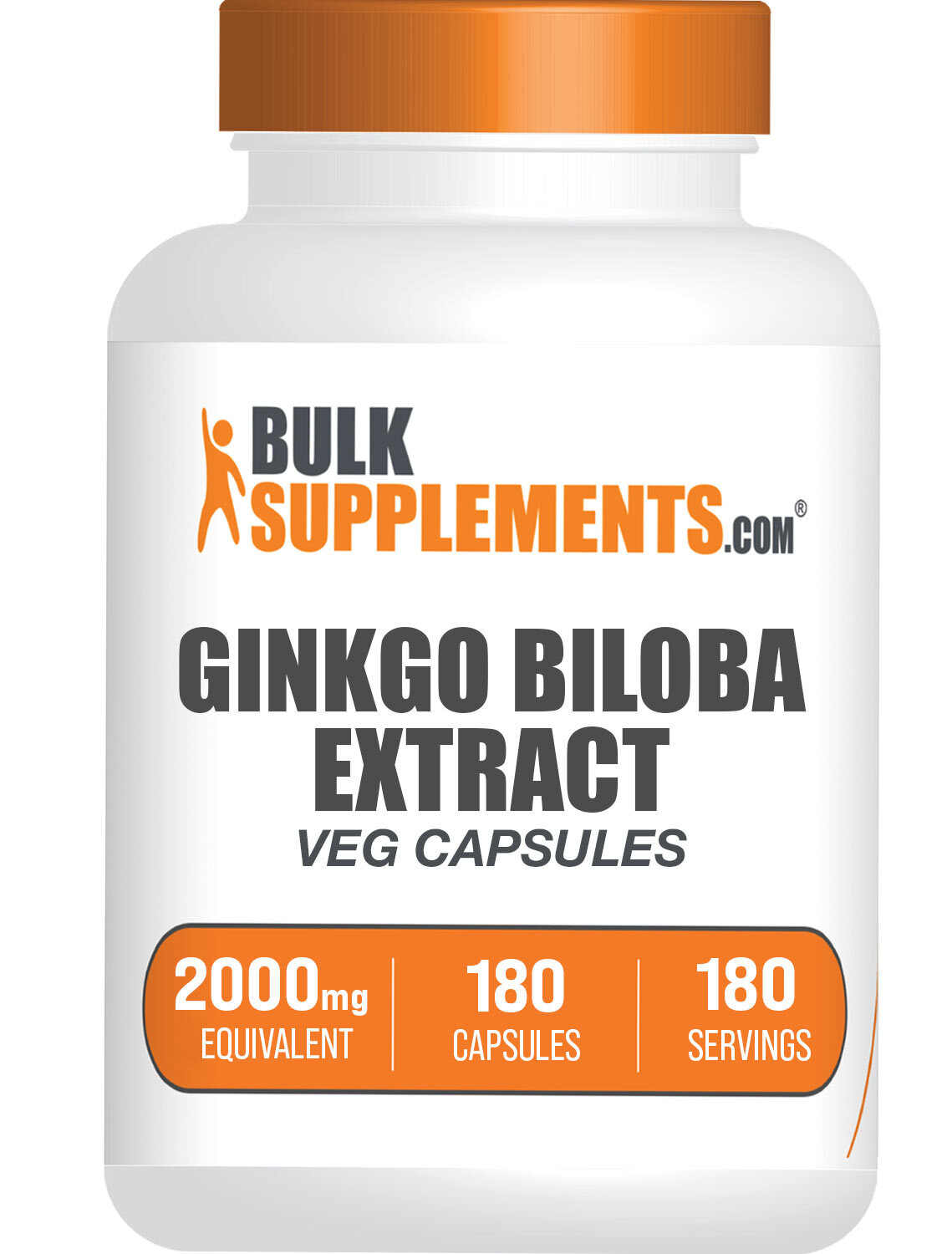 BulkSupplements Ginkgo Biloba Extract Capsules – 2000 mg Equivalent Per Serving