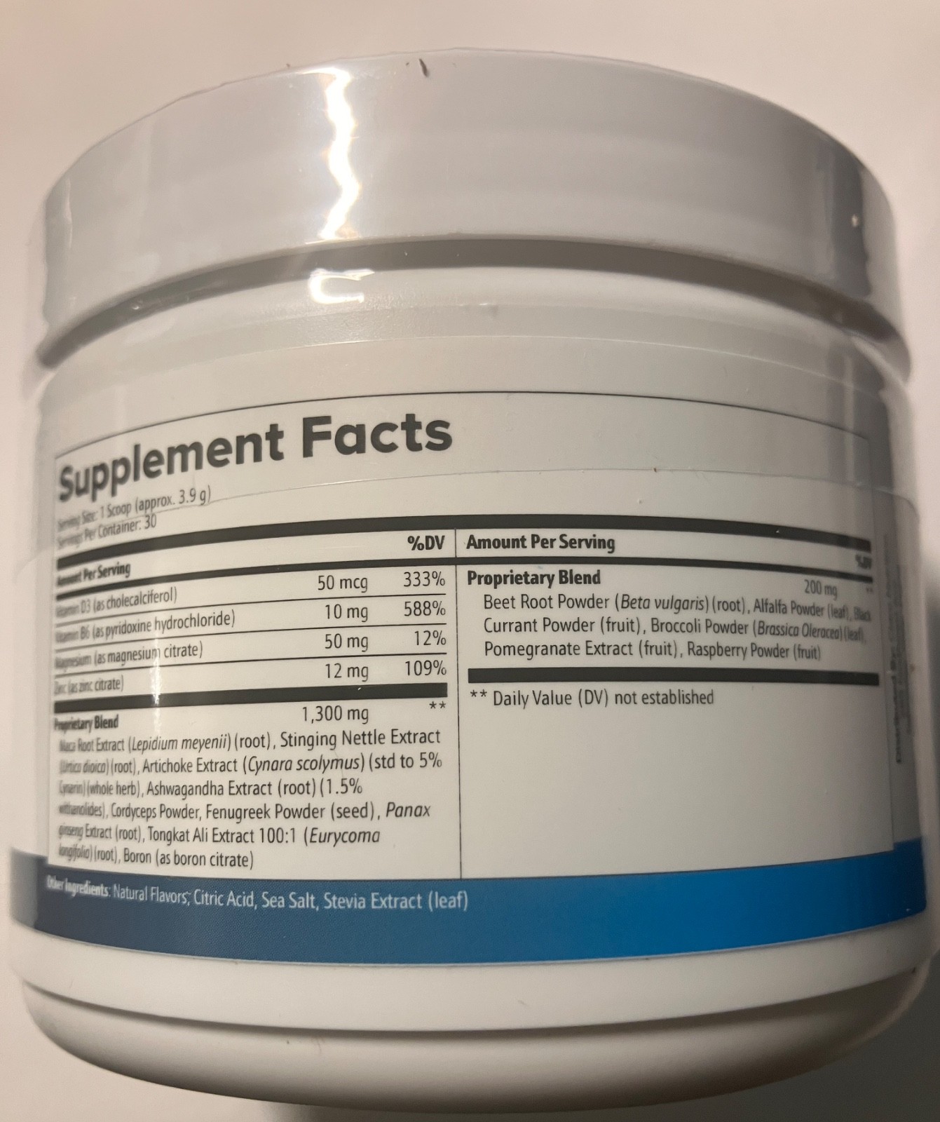 Original ProstaVive powder one scoop a day contains Zinc and Vitamin D