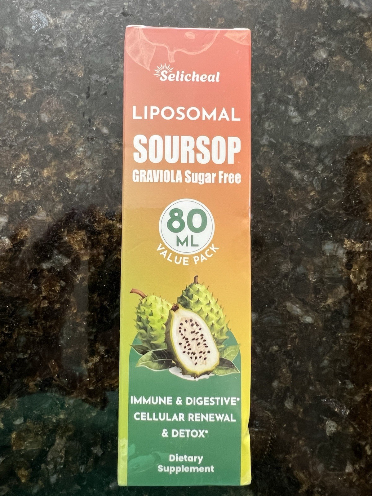 Lot of 3 Selicheal Liposomal Soursop Graviola Dietary Supplement (80mL) – Sealed