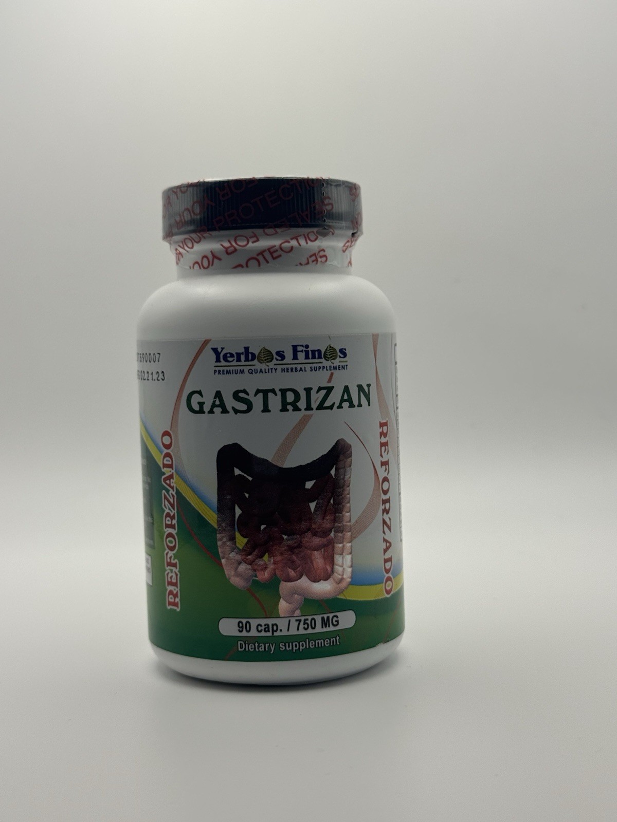Yerbas Finas Gastrizan Reforzado 750 mg 90 Capsules Herbal Supplement