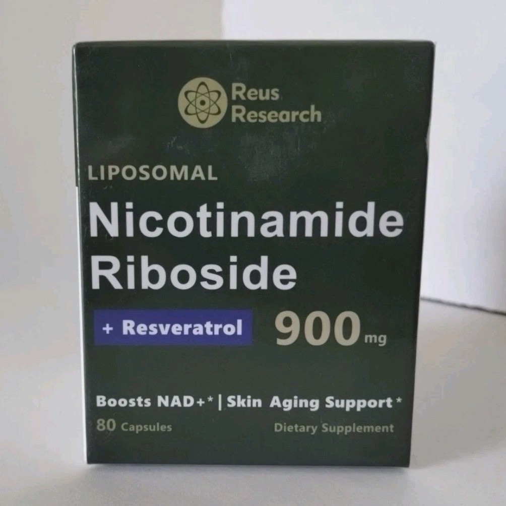 Reus Research Liposomal Nicotinamide Riboside Resveratrol 900mg 80 Capsules