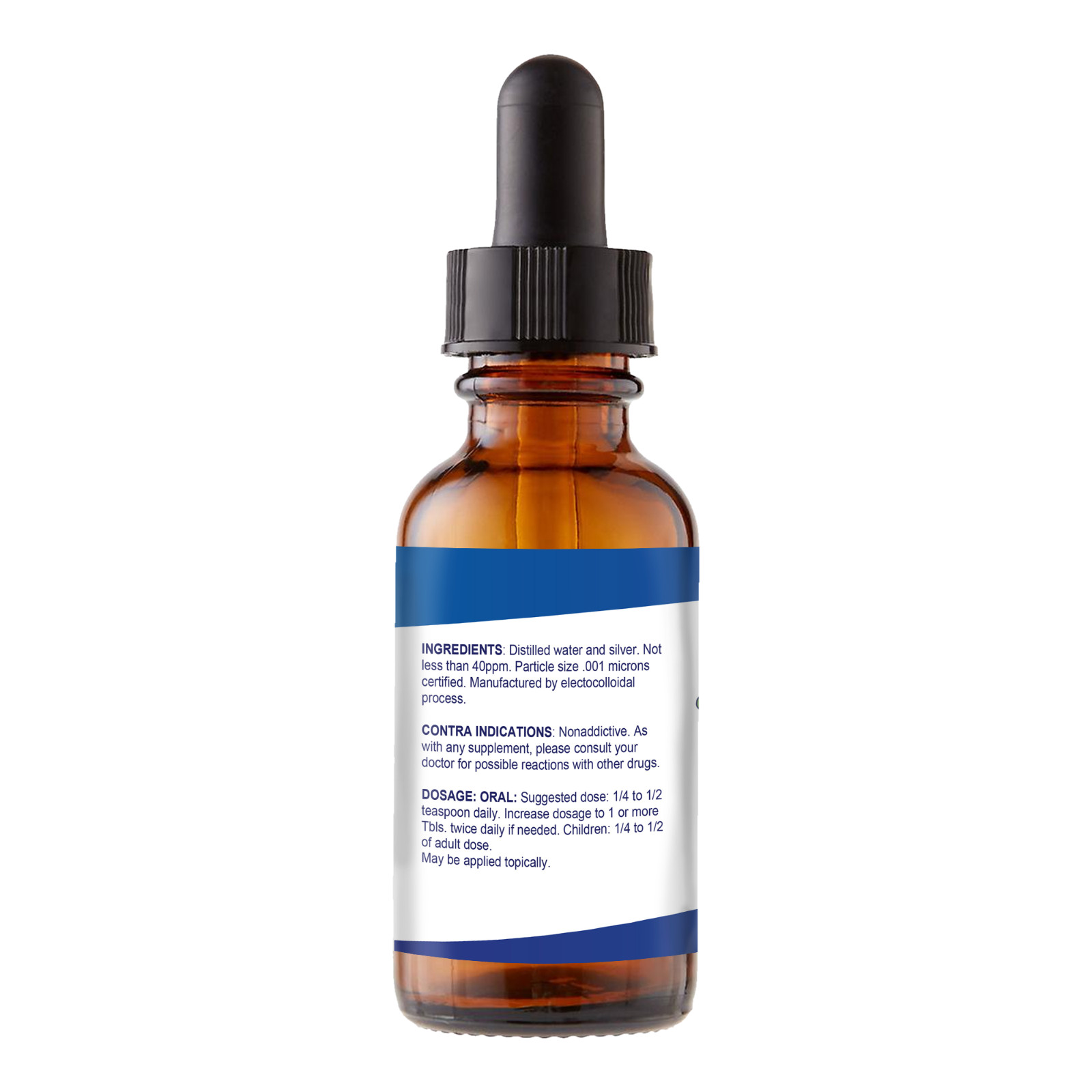 Oral Restore – Colloidal Silver for Bad Breath – 40 PPM Blend With Micro Silver
