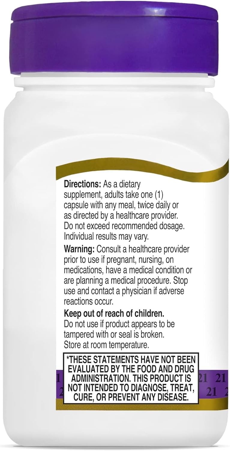 21st Century Resveratrol Red Wine Extract Capsules, 90 Count (Pack of 1)