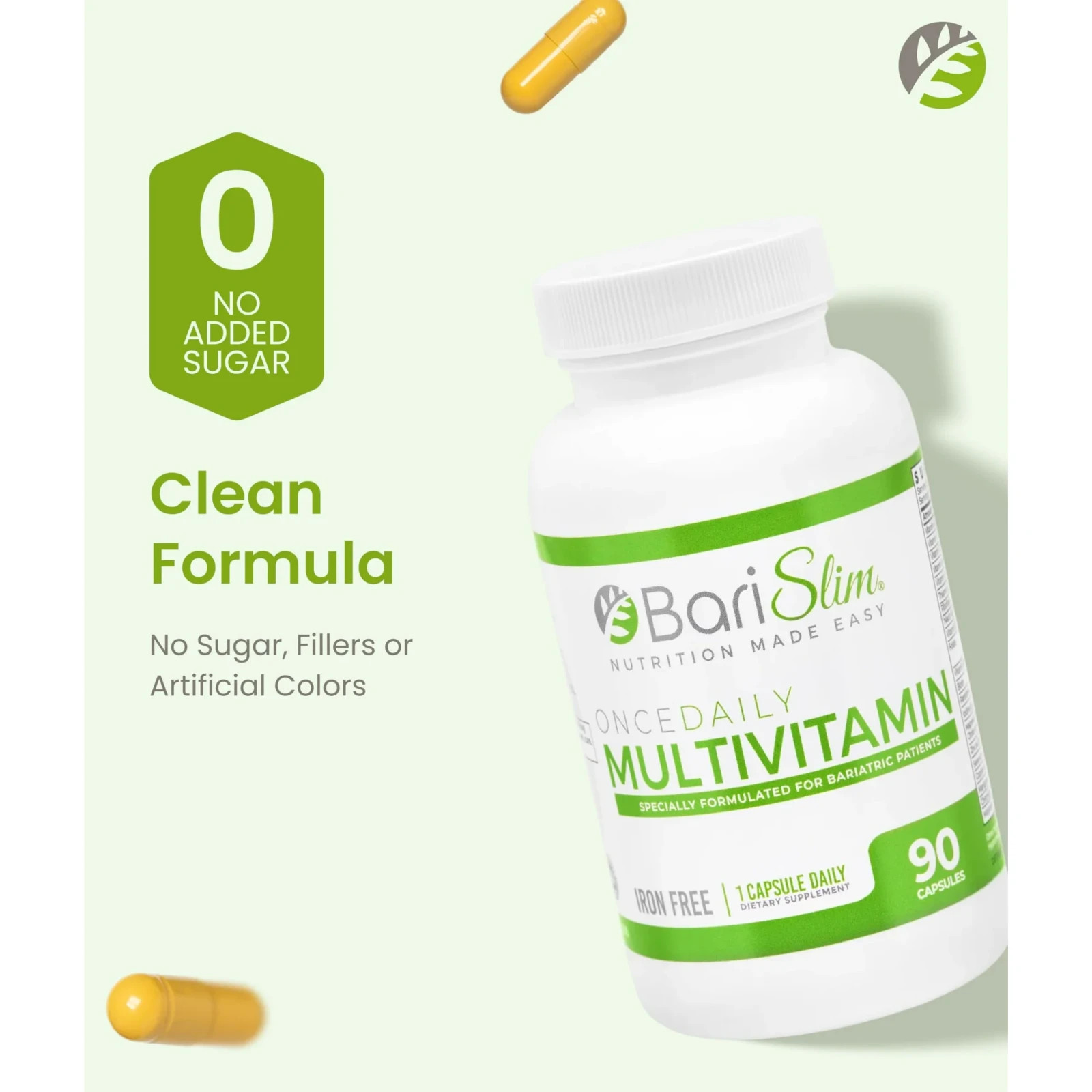 BariSlim Once Daily Multivitamin Iron Free Bariatric Dietary Supplement – 90ct
