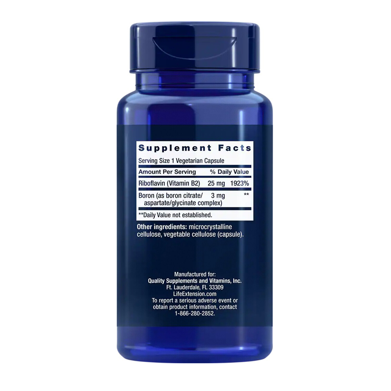 Life Extension Boron 3mg, 100 Vegetarian Capsules