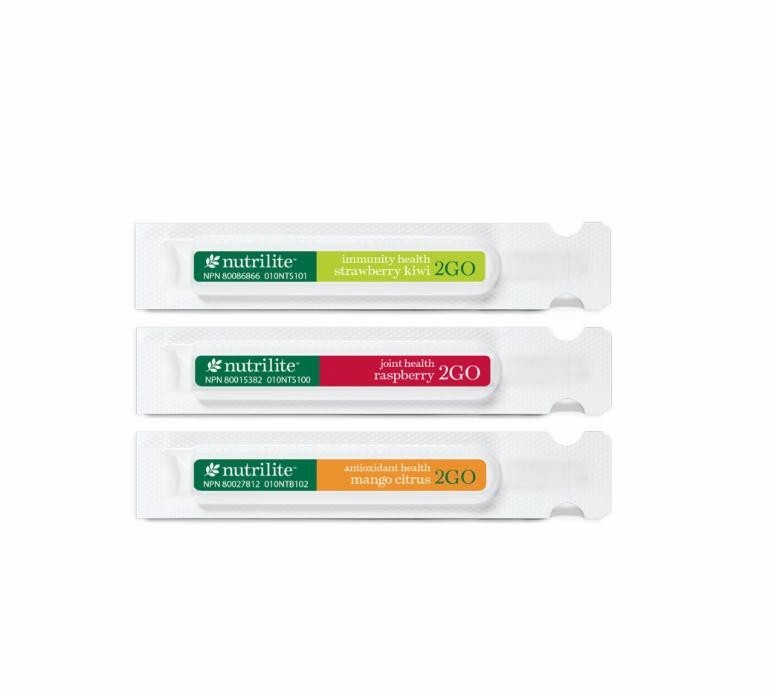 Nutrilite Twist Tubes 2GO Variety Pack Naturally Flavored 20 x 10 mL