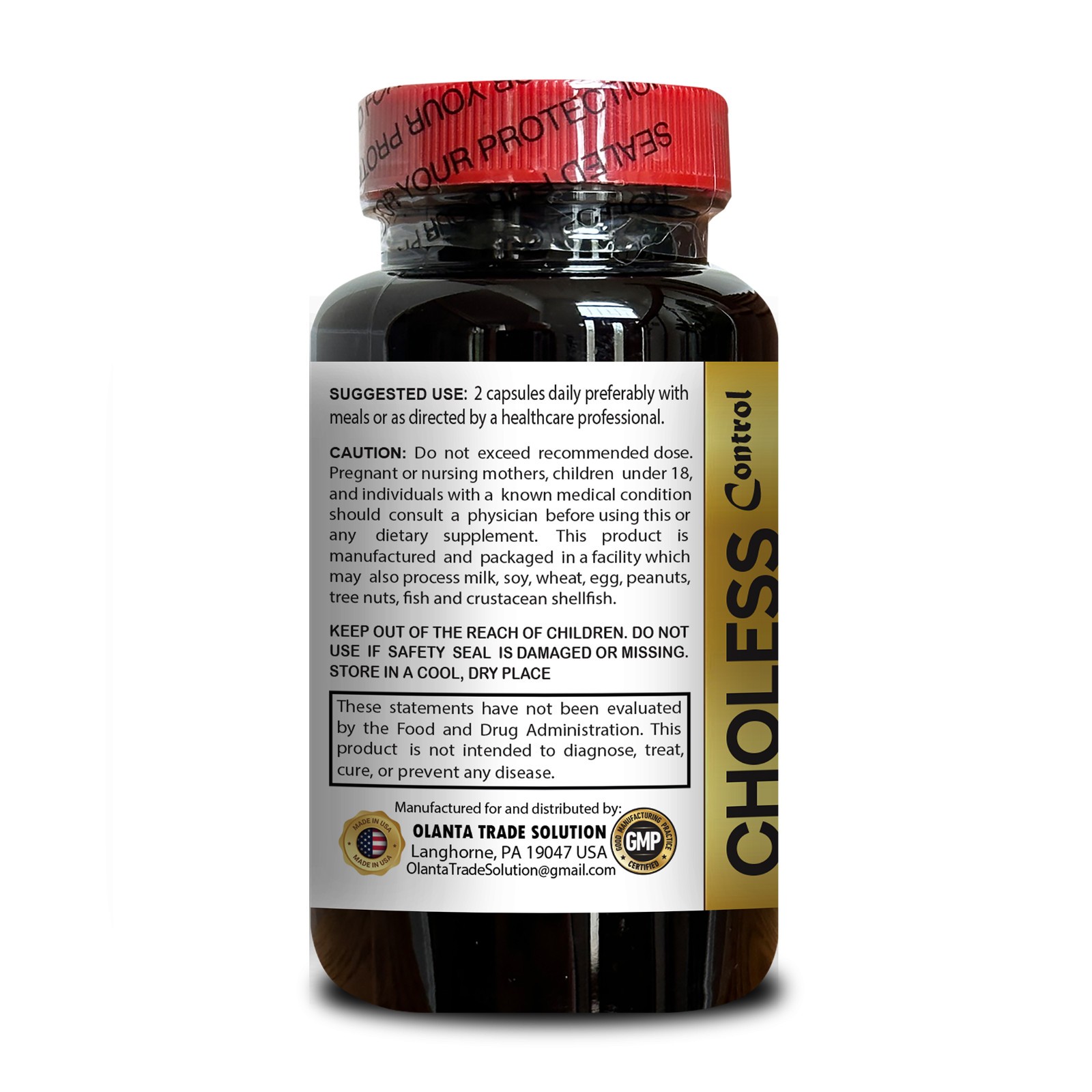Choless Control Herbal Daily Supplement for Cholesterol Wellness | Niacin Garlic